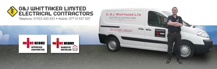 G&J Whittaker electrical contractors company van