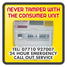 fuse box danger call out service