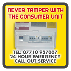 electrician warrington fuse box danger call out service